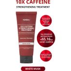 Kafeinli Dökülme & Kırılma Karşıtı Saç Kremi Kundal 10X Caffeine Strengthening Treatment(White Musk) - Şeffaf