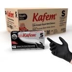 Kafem Çok Amaçlı Siyah Nitril Eldiven (S) 100 Lü x 20 Paket (Koli) - belirtilmemiş