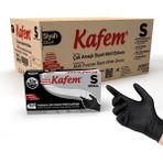 Kafem Çok Amaçlı Siyah Nitril Eldiven S 100'lü x 20 Paket Koli