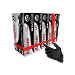 Kafem Çok Amaçlı Siyah Nitril Eldiven (XL) 100 Lü X 5 Paket