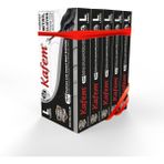 Kafem Siyah Nitril Eldiven Pudrasız Ekstra Kalın L 50'li x 5 Paket