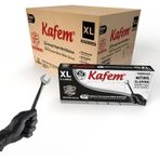 Kafem Siyah Nitril Eldiven Pudrasız Ekstra Kalın (XL) 50 Lİ X 20 Paket