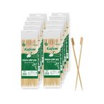Kafem Yassı Çöp Şiş - Sunum Kürdanı 25 cm 50 Li x 10 Paket