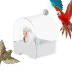 Kafes Papağan Besleyici,Kafes için Çekmeli Papağan Besleyici - İspinoz Serçe Kanarya Nar Bülbülü Muhabbet Kuşu için Kuş Banyo Ekipmanları