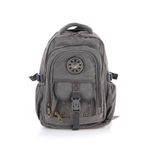 Kaff Ççs Gri Ccs51413 Kanvas Kumaş Unisex Suya Dayanıklı Çok Cepli Sırt Çantası