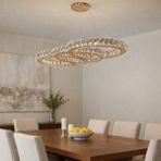 Kafkas 75LİK Audi Model Gold Modern Kristal Avize - Altın - 1