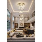 Kafkas 90LIK 90X70X60X50X40X30 Ebatlı Galeri Boşluğu Kristal Avize - Altın