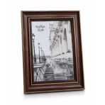 Kafkas Style Klasik Ahşap Görünümlü Fotoğraf Çerçevesi, Kahverengi, 15x20 cm, Altın Detaylı,Masaüstü İçin