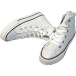 KAFKASLAR AYAKKABI k Bilekli Convers Model Çocuk Keten Spor Ayakkabı - 001 - Beyaz