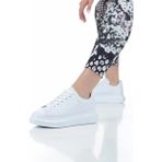 KAFKASLAR AYAKKABI Ortopedik Bayan Düz Beyaz Kalın Taban Sneakers Spor Ayakkabı - Beyaz-610