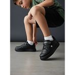 KAFKASLAR AYAKKABI Ortopedik Düz Taban Sneaker Model Çocuk Günlük Spor Ayakkabı - 0 - Siyah