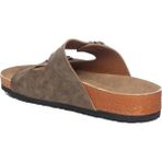 Kafkaslar Iki Tokalı Tam Ortopedik Ter Yapmaz Birkenstock Model Bay Bayan Terlik - Vizon
