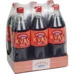 Kafkasya Meşrubatları Alkolsüz Gazlı Malt İçeceği -Doğal Kvas Gazozu - Натуральный Квас (1 Lt. X 6 Adet)