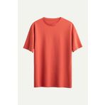 KAFT Erkek Oversize/ Relax Fit Basic T-Shirt - Coral