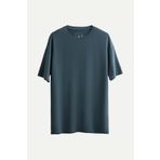 KAFT Erkek Oversize/ Relax Fit Basic T-Shirt - Ocean