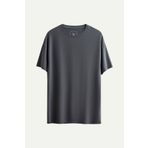 KAFT Erkek Oversize/ Relax Fit Basic T-Shirt - Plum