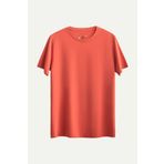 KAFT Erkek Regular Fit Basic T-Shirt - Coral