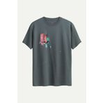 KAFT Erkek Regular Fit Tasarım T-Shirt - Quti