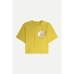 KAFT Kadın Flat Cut Crop T-Shirt - Ludor