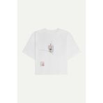 KAFT Kadın Flat Cut Crop T-Shirt - Mynora