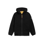 KAFT Unisex Fermuarlı Oversize Hoodie Sweatshirt Zipoc Tar, L