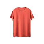 KAFT Unisex Regular Fit Basic T-Shirt Coral, L