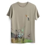 KAFT Unisex Regular Fit Tasarım T-Shirt Straighten, S