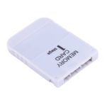 Kafuty Taşınabilir 1 MB hafıza kartı çubuğu Sony One PS1 Oyun Mir plastik malzeme, kullanımı kolay (beyaz)