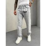 KağanKY Gri Lazerli Baggy Jean - 32