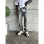 KağanKY Mavi Yıkamalı Baggy Jean Erkek Denim 4 Cep Normal Bel Bol Paça Kesim Kalıbı - 36