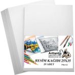 Kağıdı 25X35 25 Li 100 gr 1 Paket 25 * 35 Resim Kartonu - Standart