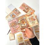 Kağıt Gemi Dedektif Kapibara Ile 3bölüm 42 Yaprak Oyun ve Görev Tamamlama Aktivite Sticker Seti/etiket/çıkartma