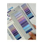 Kağıt Gemi Dükkan 10 Renkli Cetvelli Mor Ve Mavi Tonları İndeks Sticker/İndex/Postit/Post-it/Kitap Ayracı/Not Kağıdı