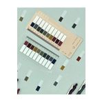 Kağıt Gemi Dükkan 10 Renkli Cetvelli Yarım Retro Renkler İndeks Sticker/İndex/Postit/Post-it/Kitap Ayracı/Not Kağıdı