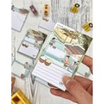 Kağıt Gemi Dükkan 3 Parça Farklı Boyutlarda Turkuaz Sticky Note Set / Post-It / Bloknot / Not Kağıdı