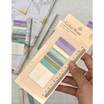 Kağıt Gemi Dükkan 8 Renkli Cetvelli Mor ve Mavi Tonları İndeks Sticker/İndex/Postit/Post-it/Kitap Ayracı/Not Kağıdı