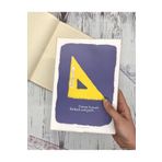 Kağıt Gemi Dükkan Gönye Desenli Çizgili 96 Yaprak Defter/Ajanda/Notebook/Okul Defteri Renkli 1512S633