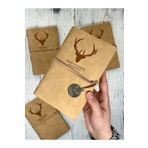 Kağıt Gemi Dükkan Keep On Going Binderli Deri Kapak Depolama Dosyalı Krem Renk Özel Tasarım Ajanda/Notebook/Klasörlü D