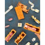 Kağıt Gemi Dükkan LEGO Şekilli Turuncu Masa Üstü Washi Bant Kesim Aparatı / Washi Tape / Bullet Journal