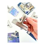 Kağıt Gemi Dükkan Metal Gri Çok Fonksiyonlu Fotoğraf Klipsi/fotoğraf Mandalı/ataş/kitap Ayracı