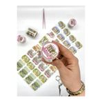 Kağıt Gemi Dükkan Romantik Çiçek Pazarı Temalı 2m Washi Bant/Washi Tape/Masking Tape/Desenli Bant