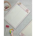Kağıt Gemi Dükkan Sevimli Çocuklar Pembe Kareli B5 Not Defteri / Scrapbook / Planlayıcı / Notebook / Bullet Journal