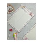 Kağıt Gemi Dükkan Sevimli Çocuklar Pembe Kareli B5 Not Defteri/Scrapbook/Planlayıcı/Notebook/Bullet Journal Beyaz 1512S92