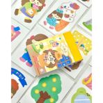 Kağıt Gemi Dükkan Sevimli Kız 50 Yaprak Sarı Defter Sticker/Etiket/Çıkartma/ Bullet Journal Defter Süsleme Scrapbook