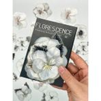 Kağıt Gemi Florescence Altın Yaldızlı Siyah-Beyaz Özel Tasarım Gündüz Menekşesi Sticker Seti/20 Adet/etiket/çıkartma