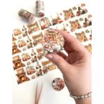 Kağıt Gemi Vintage Autumn Cozy Room Sonbahar Ev Tasarımı 2m Washi Bant/masking Tape/desenli Bant/bullet Journal