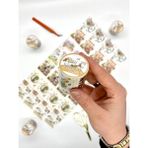 Kağıt Gemi Vintage Çiçekçi Dükkanı ve Lavanta Temalı 2m Washi Bantwashi Tape/masking Tape/desenli Bant