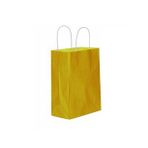 Kağıt Hediye Çantası Düz Renk Battal Boy 31X41 CM (25 Adet) Sarı