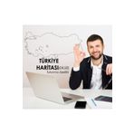 Kağıt Tahta 110cm-48cm Dilsiz Türkiye Haritası