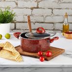Kahramanlar 24 cm Kiremit Teflon Derin Tencere